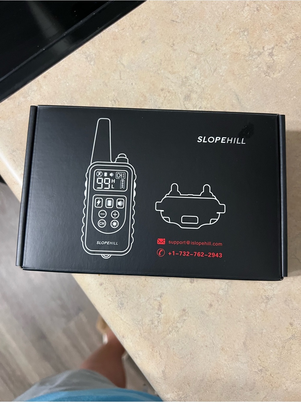 SlopeHill Black Dog Training Collar
